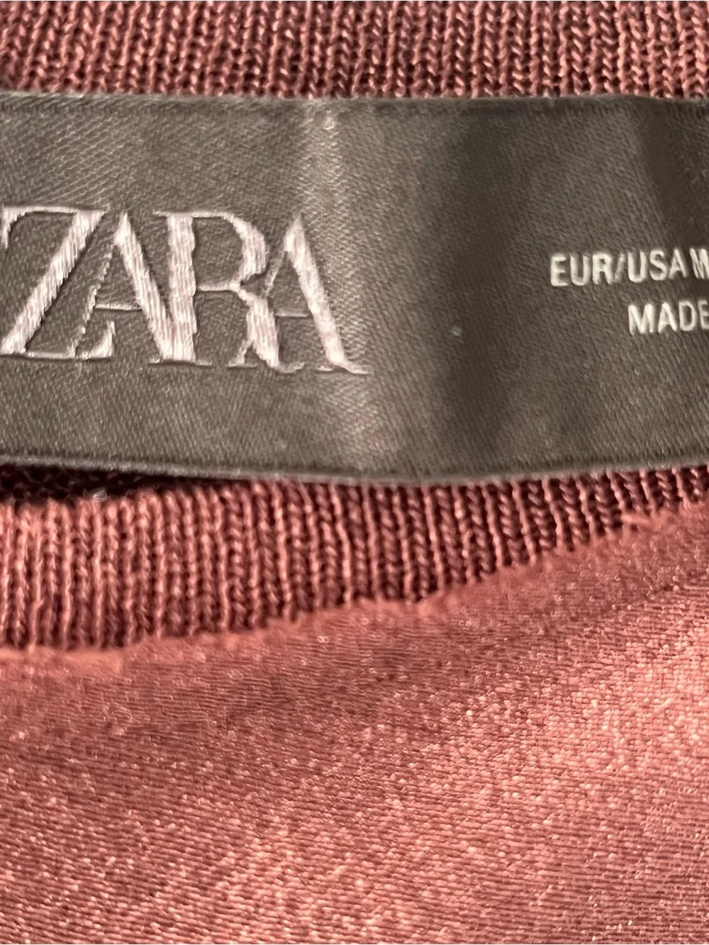 Zara Chestnut Brown Smocked-Waist Midi Dress - Picture 7 of 9